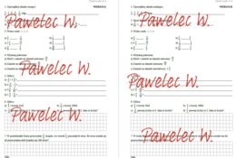 UŁAMKI ZWYKŁE kl. 6 - sprawdzian dwie grupy/wersje, karty pracy + odpowiedzi