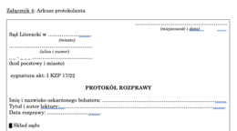Proces literacki - scenariusz ćwiczenia + materiały
