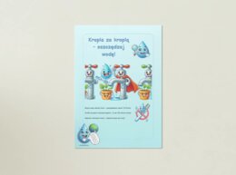 Plakaty edukacyjne. Recykling, oszczędzanie wody i energii.