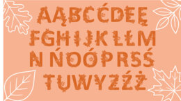 Alfabet polski z motywami jesieni (pdf i png do canvy )