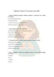 Karta pracy/ sprawdzian "Opowieści z Narnii"