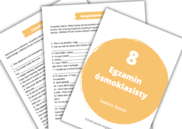 Egzamin ósmoklasisty - transformacje, uzupełnianie zdań