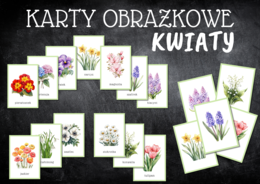KARTY OBRAZKOWE Z KWIATAMI