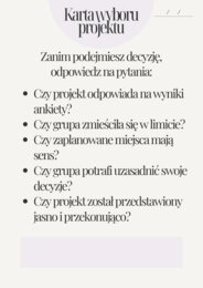 Tydzień projektowy dla klas 4–6 – projekt przyjaznej okolicy dla młodych | język polski, matematyka, język angielski, geografia - projekt interdyscyplinarny
