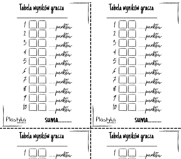 Tabela wyników do gry LosoBarwy - 3 wymiary!