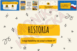 Czego będziemy się uczyć w klasie 5 - prezentacja historia