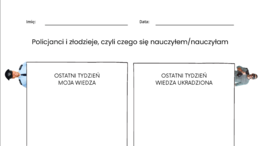 Karta pracy: „Policjanci i złodzieje” – ćwiczenie utrwalające wiedzę