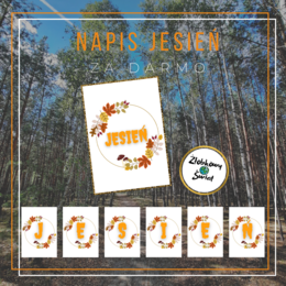 Jesień napis
