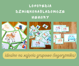 LOGOPEDIA Memory dźwiękowe / wyrazy dźwiękonaśladowcze