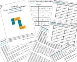Wzory skróconego mnożenia - domino + wersja w języku ukraińskim