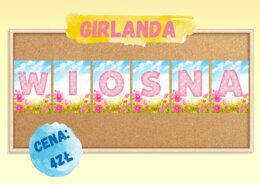 🌼 GIRLANDA - NAPIS WIOSNA 🌼