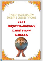 PAKIET MATERIAŁÓW NA LISTOPAD WEDŁUG KALENDARZA ŚWIĄT I DNI NIETYPOWYCH.