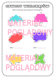 OBWÓD WIELOKĄTA - karta pracy