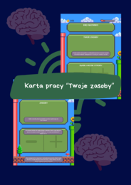 Stwórz Swoją Postać: Moje Zasoby i Wymarzony Zawód (Karty Pracy)