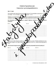 Zadania egzaminacyjne - Statystyka i prawdopodobieństwo