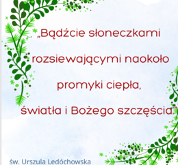 1 listopada - cytaty świętych, gazetka, dekoracja, girlanda z napisem