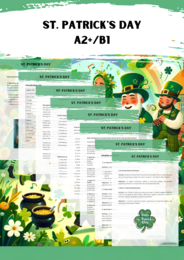 Zestaw St. Patrick's Day a1 oraz A2+/B1 Karty Pracy Worksheet Gotowe Lekcje