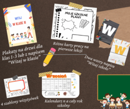 Rozpoczęcie roku szkolnego- pakiet materiałów na przywitanie uczniów