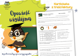 Opowieść wigilijna. Kartkówka z treści lektury