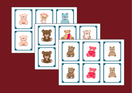 DZIEŃ PLUSZOWEGO MISIA – memory – 36 szt. – biblioteka – świetlica