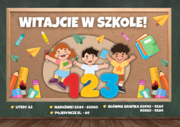 WITAJCIE W SZKOLE/PRZEDSZKOLU! - GAZETKA NA ROZPOCZĘCIE ROKU SZKOLNEGO/PRZEDSZKOLNEGO
