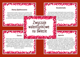 ZWYCZAJE WALENTYNKOWE - WALENTYNKI – gazetka – biblioteka – świetlica – 17 stron – wersja 1