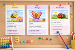 Kto lata nad łąką? – mini książeczka o owadach i kwiatach