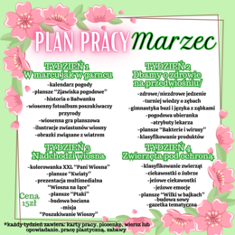 PLAN PRACY - MARZEC