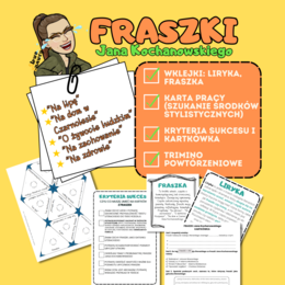 FRASZKI Jana Kochanowskiego +LIRYKA (kartkówka, kryteria sukcesu)