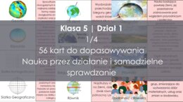 Dopasowywanka geograficzna – klasa 5 | dział 1 (Nowa Era)