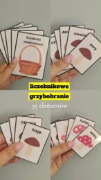 "Liczebnikowe grzybobranie" - 35 elementów