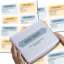 React Right - karty do ćwiczenia reakcji językowych