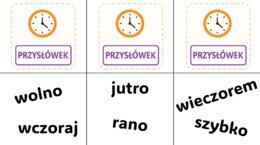 Powtórka gramatyki - memory z częściami mowy