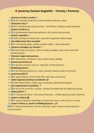 AUTUMN ENGLISH PACK Jesienny Zestaw Tematyczny z Języka Angielskiego – A1 do C1!