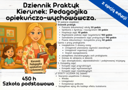 Dziennik Praktyk Pedagogika opiekuńczo-wychowawcza. 450 h Szkoła Podstawowa