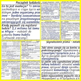 Pierwsi ludzie i najstarsze cywilizacje – komplet notatek i kart pracy