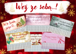 Weź ze sobą..! – EDYCJA ŚWIĄTECZNA- MIKOŁAJKI-ŚWIĘTA BOŻEGO NARODZENIA-16 kolorowych kart PDF- odrywanki