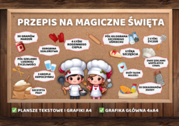 PRZEPIS NA MAGICZNE/UDANE ŚWIĘTA - Gazetka szkolna/przedszkolna