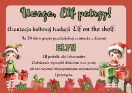 HIT - PROJEKTUWAGA!ELF PATRZY! - PONAD 1000 ZAMÓWIONYCH PAKIETÓW!