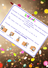 Przyimek - wklejka do zeszytu