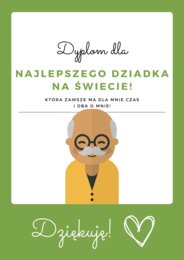 DZIEŃ BABCI I DZIADKA PODARUNKI/PODZIĘKOWANIA DYPLOM I KALENADRZ