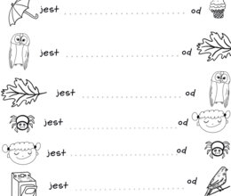 Zestaw ćwiczeń - przeciwieństwa, percepcja wzrokowa, orientacja
