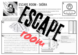 Escape room - SKÓRA - gra edukacyjna na lekcję biologii w SP