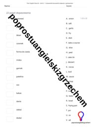 English Class A2 – Unit 6 – testy