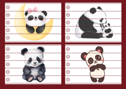 DZIEŃ PANDY – puzzle – biblioteka – świetlica – przedszkole – 12 wersji