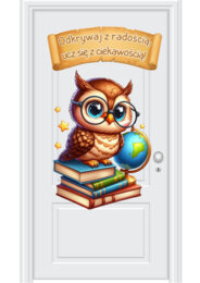 Dekoracja na drzwi - ODKRYWAJ Z RADOŚCIĄ (pdf)