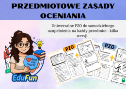 PZO - przedmiotowe zasady oceniania
