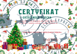 Certyfikat Grzecznego Dziecka
