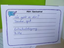 Namensschild - język niemiecki