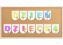 Dzień Dziecka - girlanda